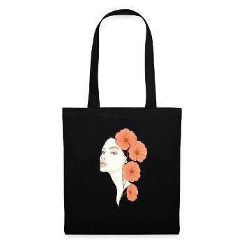 Blooming Beauty - Stoffbeutel - Schwarz - Vorne
