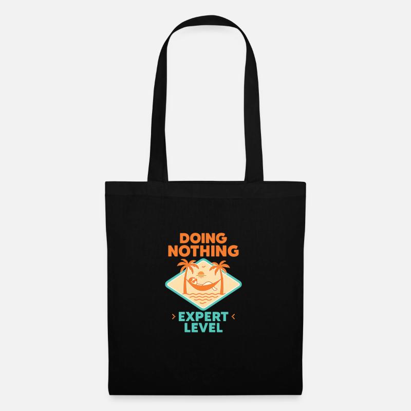 Doing Nothing, Expert Level - Stoffbeutel - Schwarz