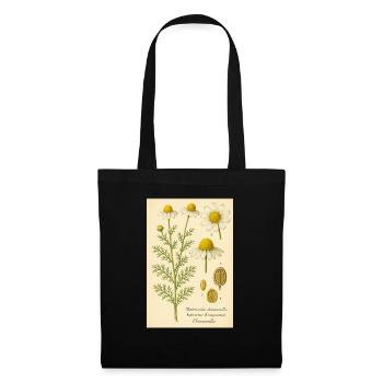 Vintage Chamomile Botanical Art - Tote Bag - black - Front