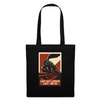 Railway Run on Long Load Freight Train - Tote Bag - black - Front