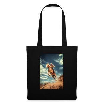 Cowboy Cliff Jump - Tote Bag - black - Front