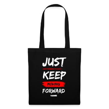 JUST KEEP MOVING FORWARD Black - Tote Bag - black - Front