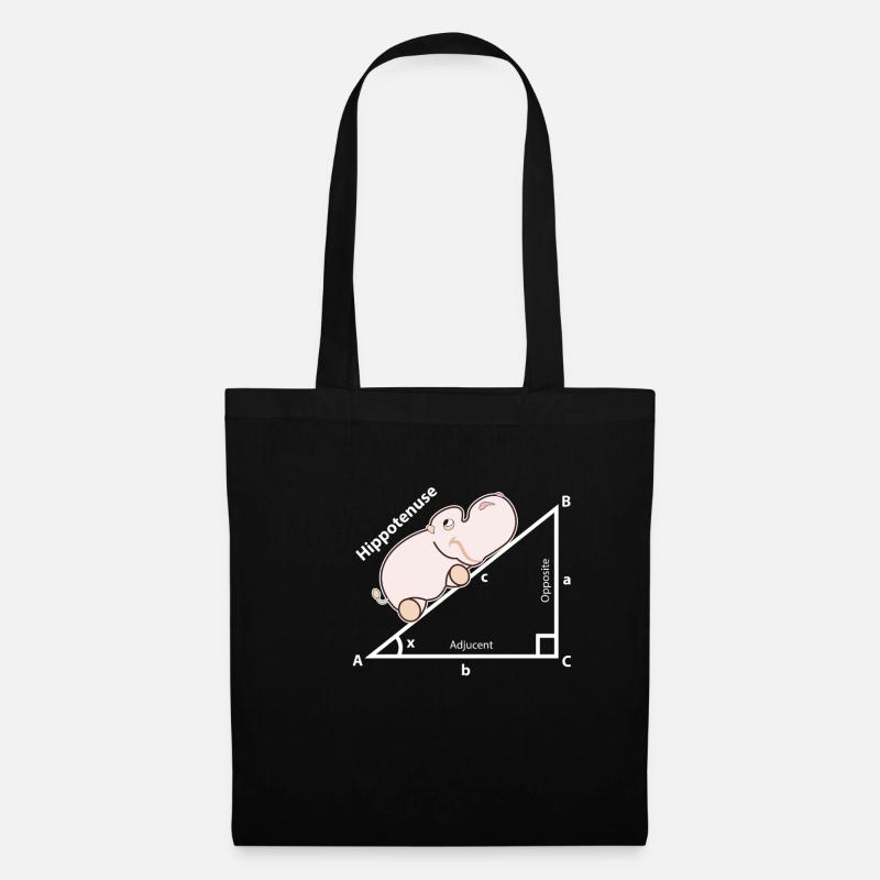 Hippo Mathematik - Stoffbeutel - Schwarz