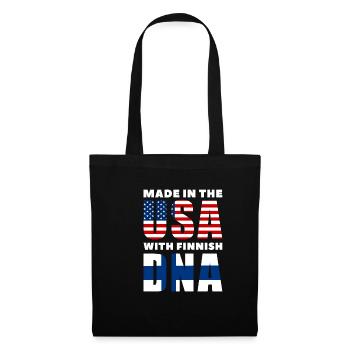 Etats-Unis Finlande - Sac en tissu - noir - Devant