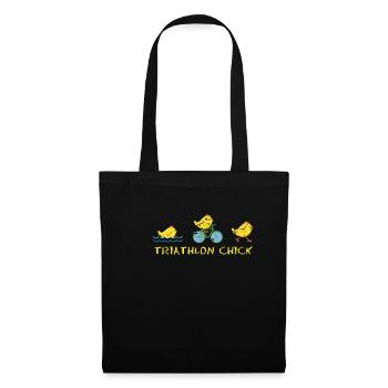 Triathlon chickens - Tote Bag - black - Front