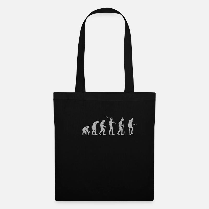 Evolution musique guitare - Sac en tissu - noir