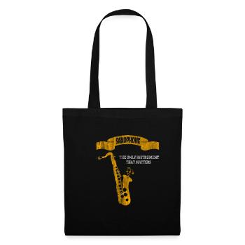 Saxophone music - Tote Bag - black - Front