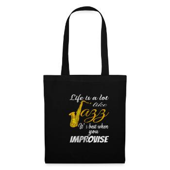 Jazz Vie - Sac en tissu - noir - Devant