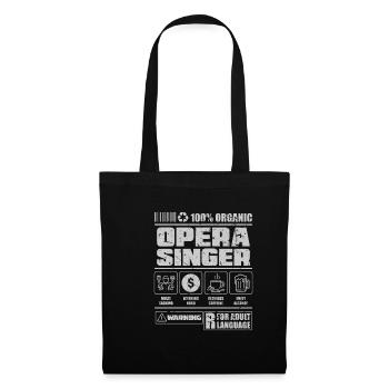 Chanteur Opéra - Sac en tissu - noir - Devant