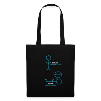 Examen de chimie - Sac en tissu - noir - Devant