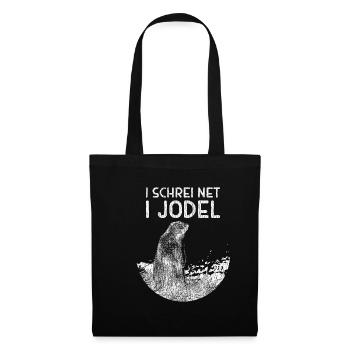 Alpine marmot yodelling fun - Tote Bag - black - Front