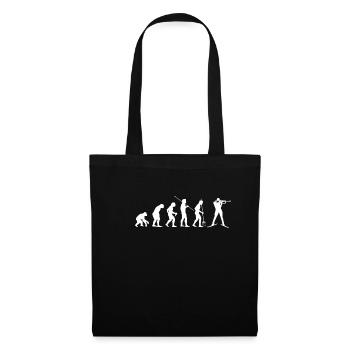 Evolution du biathlon - Sac en tissu - noir - Devant