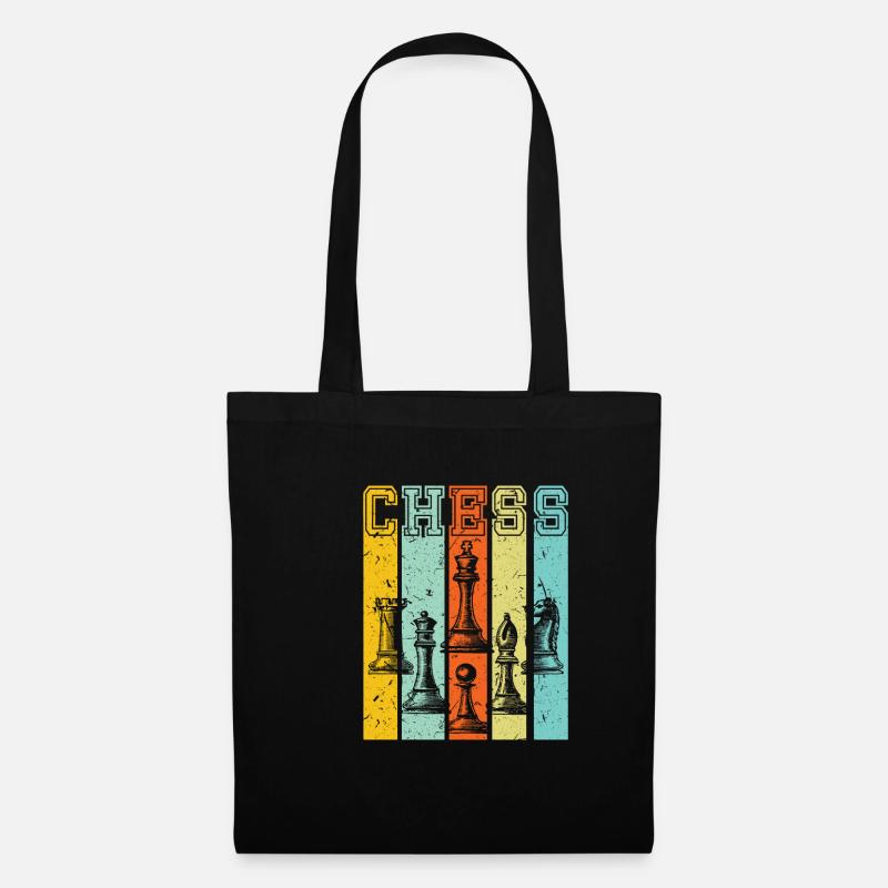 Schach - Stoffbeutel - Schwarz