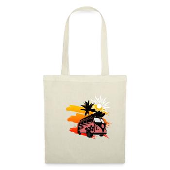 Surf d’été soleil bus palmiers - Sac en tissu - nature - Devant