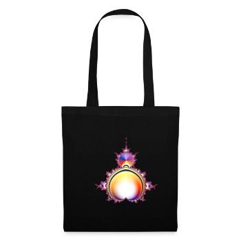 Mandelbaum Fraktal - Sac en tissu - noir - Devant