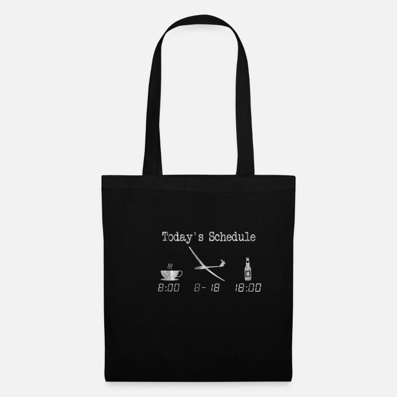 Gliding flying glider - Tote Bag - black