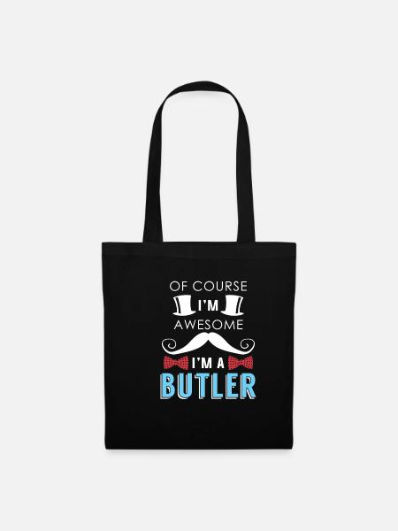 Butler Geschenk - Stoffbeutel - Schwarz