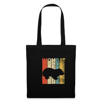 Wombat gift idea - Tote Bag - black - Front