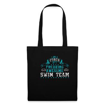 Swim - Coach team swim water sports gift - Tote Bag - black - Front