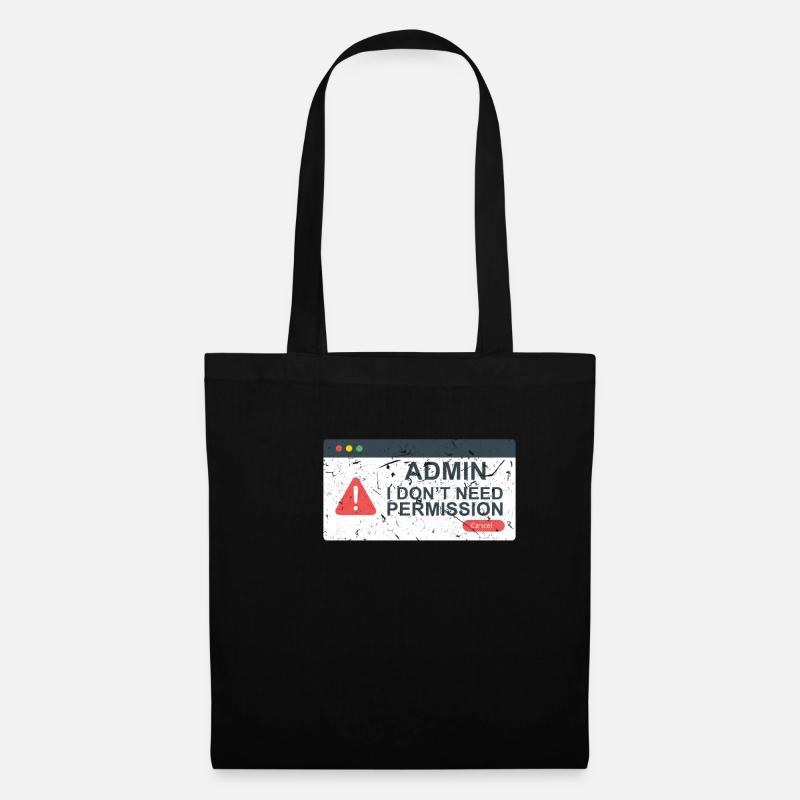 Informaticiens Ordinateurs - Sac en tissu - noir