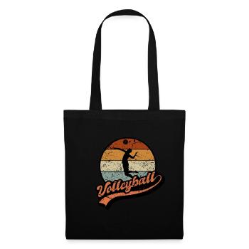 volleyball vintage - Tote Bag - black - Front