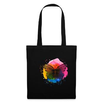 Animaux papillon - Sac en tissu - noir - Devant
