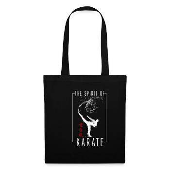karaté - Sac en tissu - noir - Devant