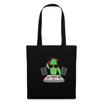 Platine DJ Musique Concombre électrique Rave Party - Sac en tissu - noir - Devant