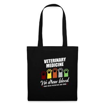 Tierarzthelfer Veterinärmedizin Tiermedizin Shirt - Stoffbeutel - Schwarz - Vorne