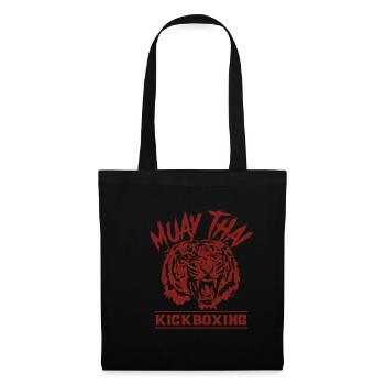 Muay Thai - Stoffbeutel - Schwarz - Vorne