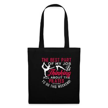Pilates - Sac en tissu - noir - Devant