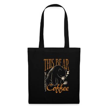 Bear coffee - Tote Bag - black - Front