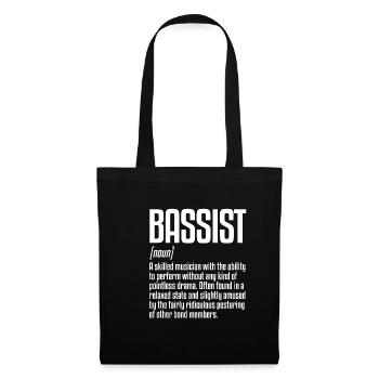 Définition du bassiste | Instrument basse, guitare basse - Sac en tissu - noir - Devant