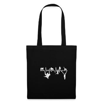 Le battement du cœur du singe - Sac en tissu - noir - Devant