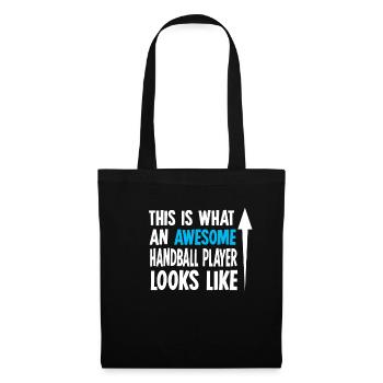 handball - Sac en tissu - noir - Devant
