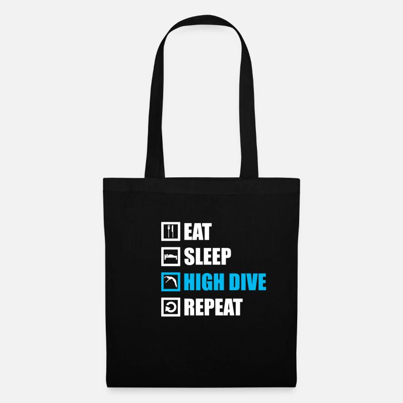 Plongée plongée plongée - Sac en tissu - noir