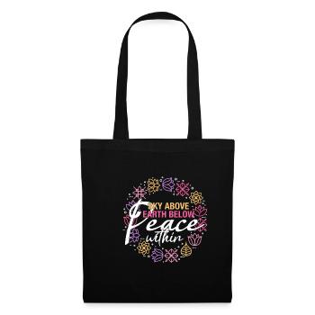 L’idée de la paix - Sac en tissu - noir - Devant