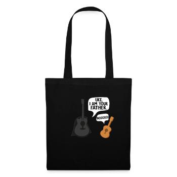 Ukulele Gitarre Musiklehrer Geschenk Spruch - Stoffbeutel - Schwarz - Vorne