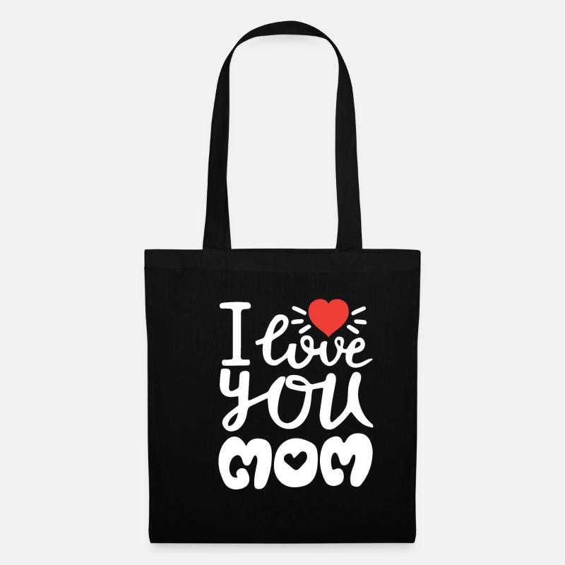 Muttertag, Mothers day, Liebe, Geschenk - Stoffbeutel - Schwarz