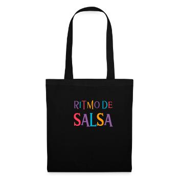 Salsa Rhythm Salsa Dance T-Shirt - Stoffbeutel - Schwarz - Vorne