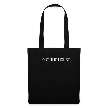 Out The Mouse | Denglish, saying, idiom - Tote Bag - black - Front