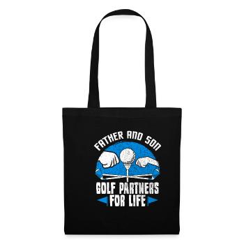 Golfing Golfer Father Son Golfing Gift - Tote Bag - black - Front