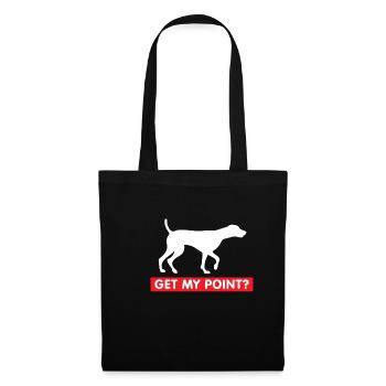 Allemand Cheveux courts Pointer propriétaire de chien cadeau - Sac en tissu - noir - Devant
