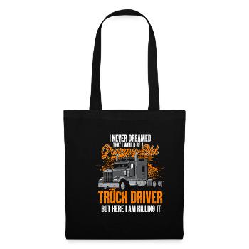 Chauffeur de camion - Sac en tissu - noir - Devant