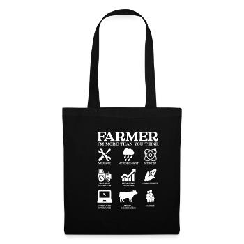 Qualités paysannes - Sac en tissu - noir - Devant