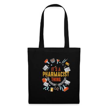 pharmacien - Sac en tissu - noir - Devant