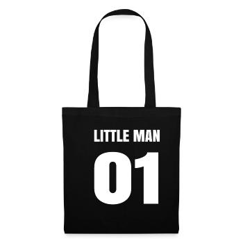 Part 1: BIG MAN + LITTLE MAN 01 / Father-Son Shirt - Tote Bag - black - Front
