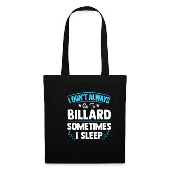 billard - Sac en tissu - noir - Devant