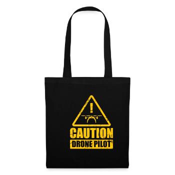 Attention Drone Aircraft Camera - Tote Bag - black - Front