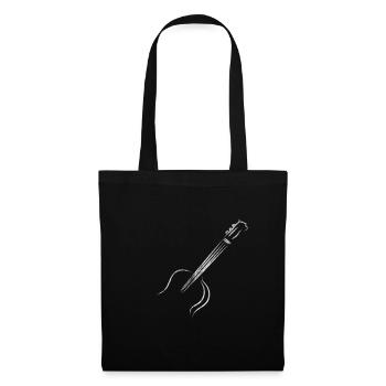 Instrument de musique guitare - Sac en tissu - noir - Devant